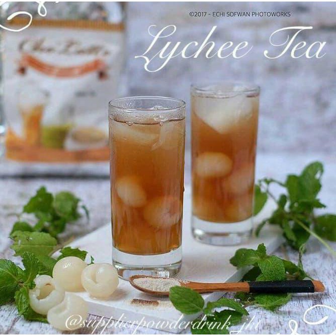 

KYAQ LYCHEE TEA CHOLATTE POWDER BUBUK MINUMAN RASA TEH LECI HZ12