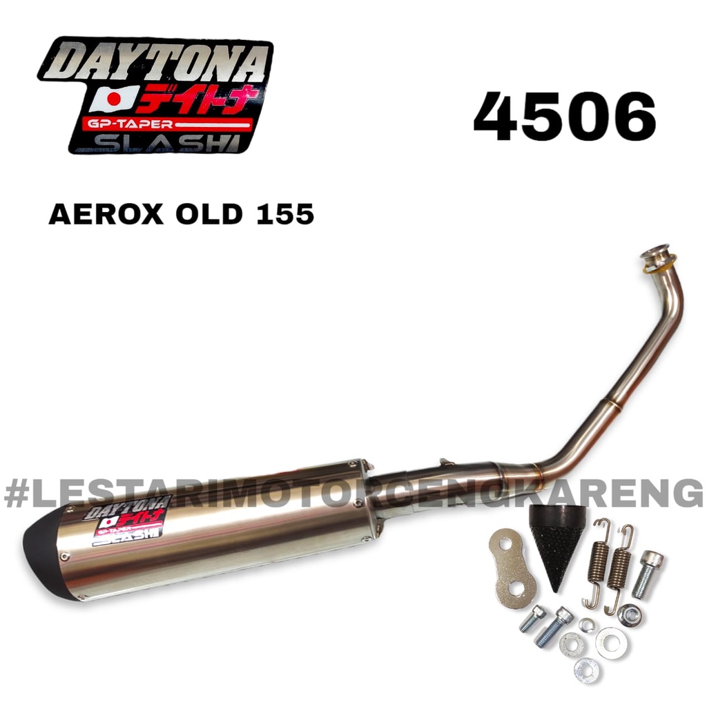 KNALPOT RACING DAYTONA GP TAPER SLASH OLD AEROX / LEXI 4506