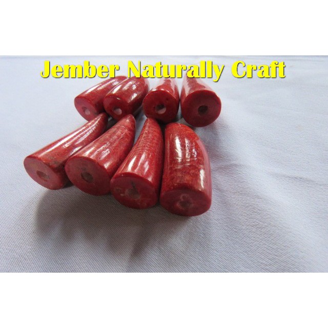 Pipa Rokok RED CORAL Batu Marjan Paket 8 NATURALLY CRAFT JEMBER