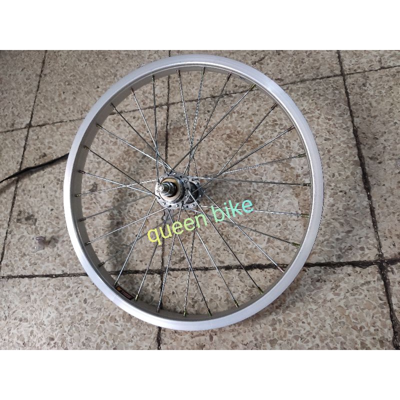 rim velg veleg peleg peleng roda alloy almini sepeda 18 mini bmx ukuran 18x1.75/2.125 komplit siap pakai