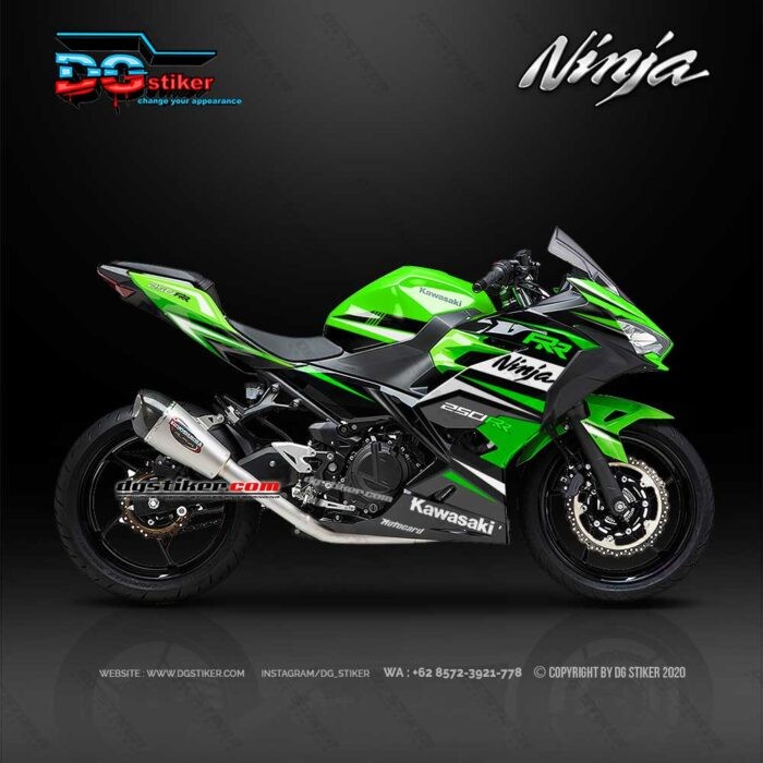 Modif Decal Ninja 250R FI 2018 Green Sport DG Stiker