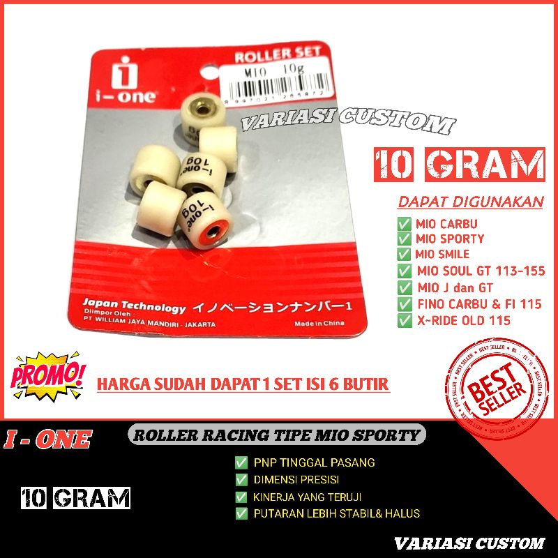 Roller Roler Loler Mio sporty 6 7 8 9 10 11 12 gram Racing Original Ione