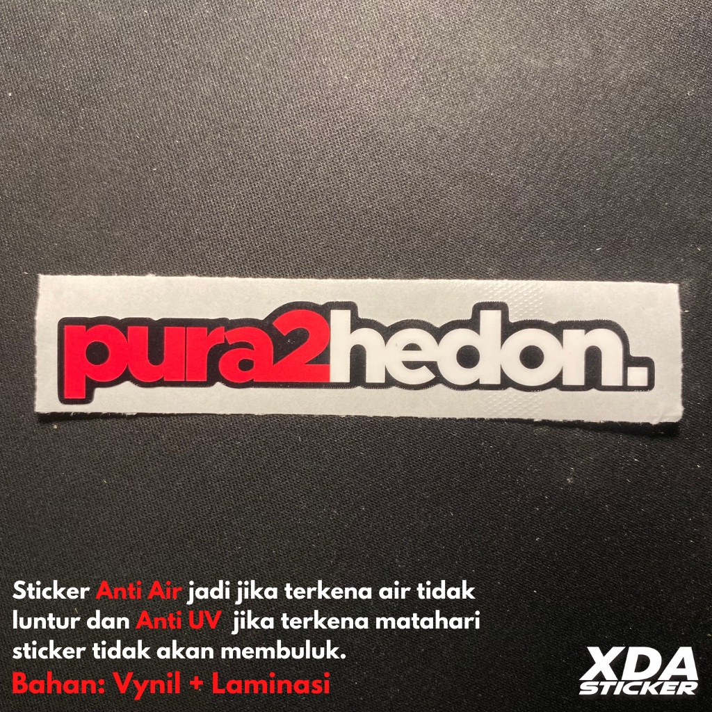 

STICKER/STIKER PRINTCUTT PURA2HEDON. PURA PURA HEDON.