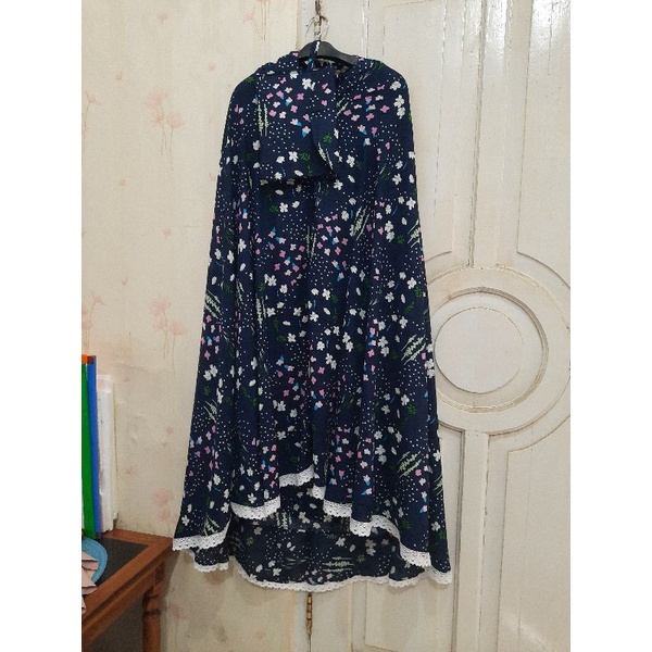 mukena rayon motif bunga