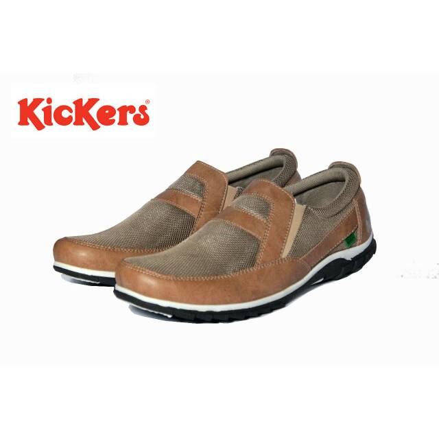 Sepatu pria kickers casual terlaris slop slipon classic trendy gaul laki kerja bisa kuliah keren
