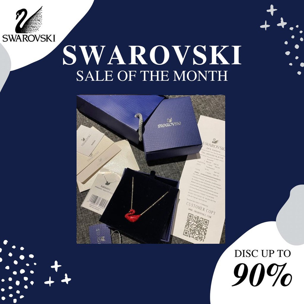 SWAROVSKI ICONIC SWAN NECKLACE RED 5465400 KALUNG ORIGINAL 100%