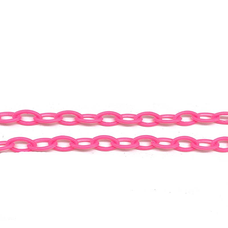 1Pc Rantai Plastik Akrilik Warna-Warni Panjang 50cm Untuk Membuat Kalung / Gelang