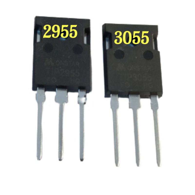 transistor TIP2955 TIP3055 satu set 2955 tip 3055 sepasang ST mosfet