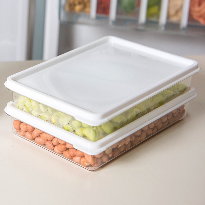 KOTAK PENYIMPANAN MAKANAN KULKAS FRIDGE STORAGE BOX KOTAK MAKANAN FOOD CONTAINER BAHAN PET BOX MAKANAN DENGAN PENUTUP