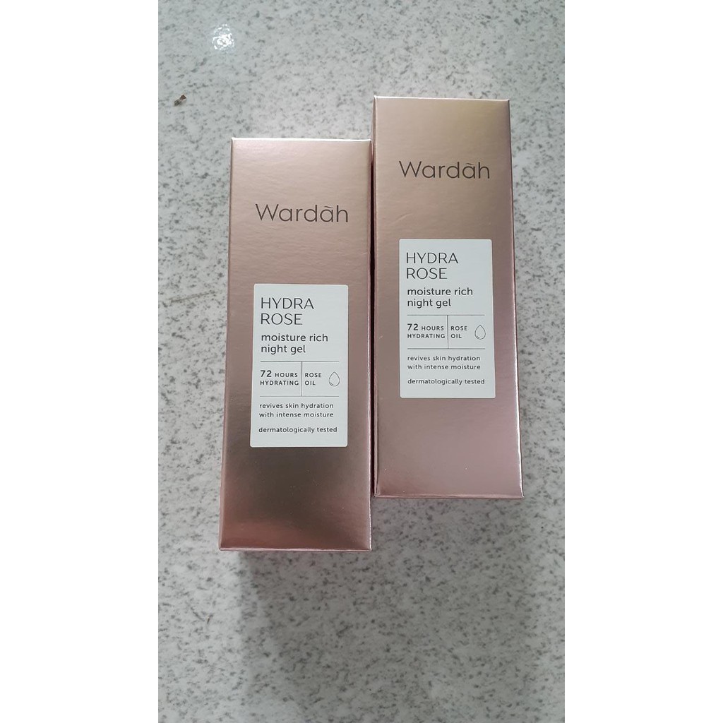 wardah hydra rose night gel