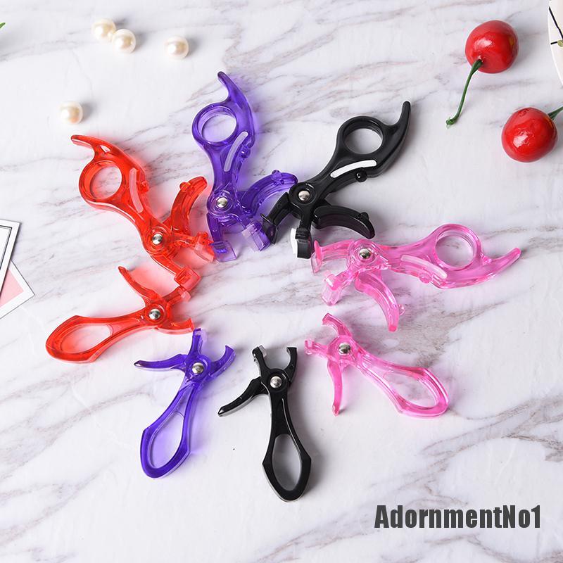 (Adornmentno1) 2pcs / set Penjepit Bulu Mata 3d Bahan Plastik Untuk Makeup / Kosmetik Wanita