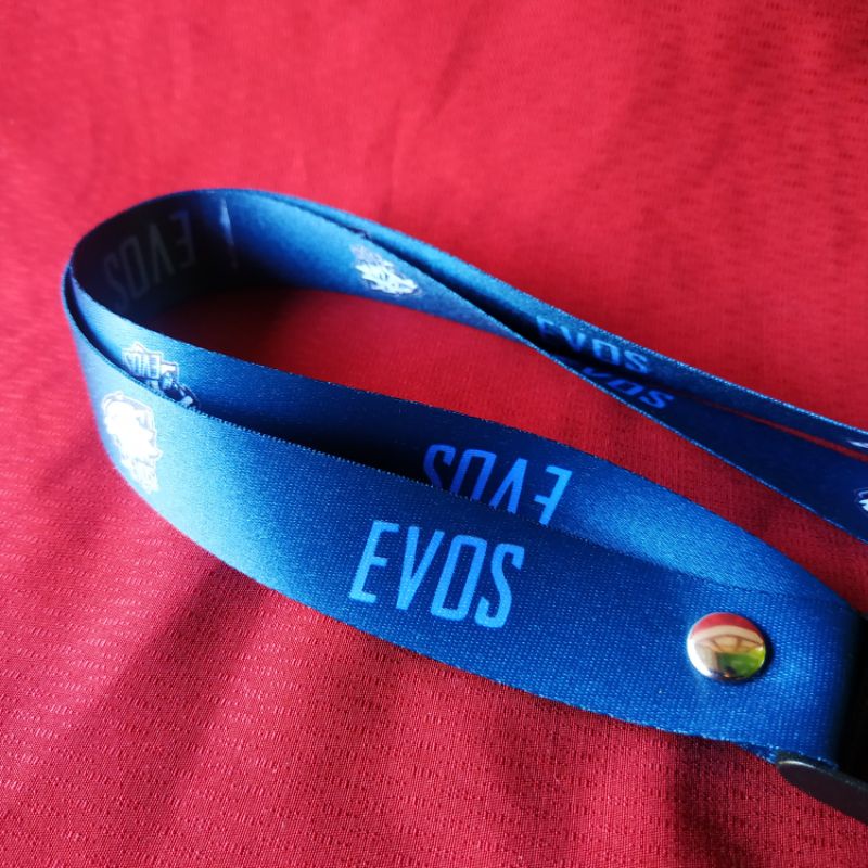 READY ✅ LANYARD EVOS GAMERS TALI SATUAN PRINTING MURAH