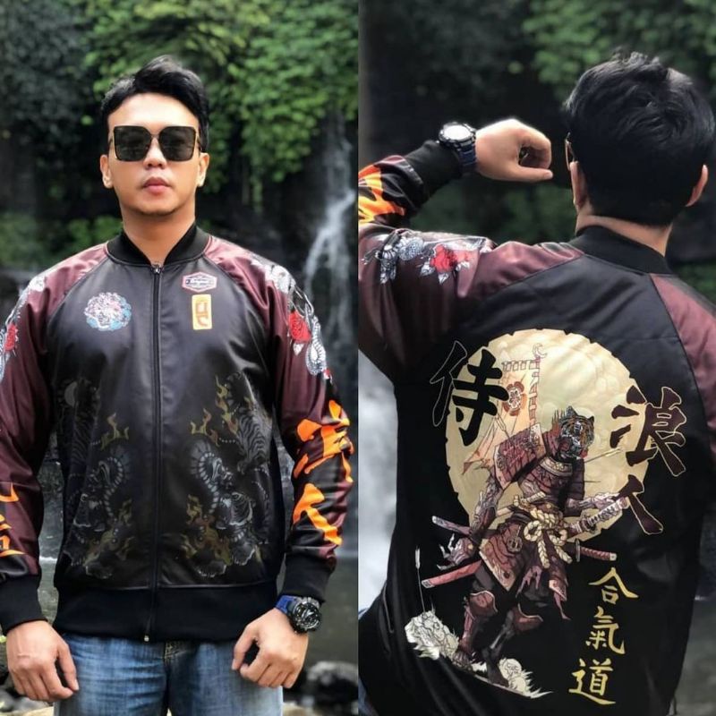 Jaket Sukajan Japan FULL PRINT Original/Jaket Sukajan Sublime Naga Singa Koi Geisha