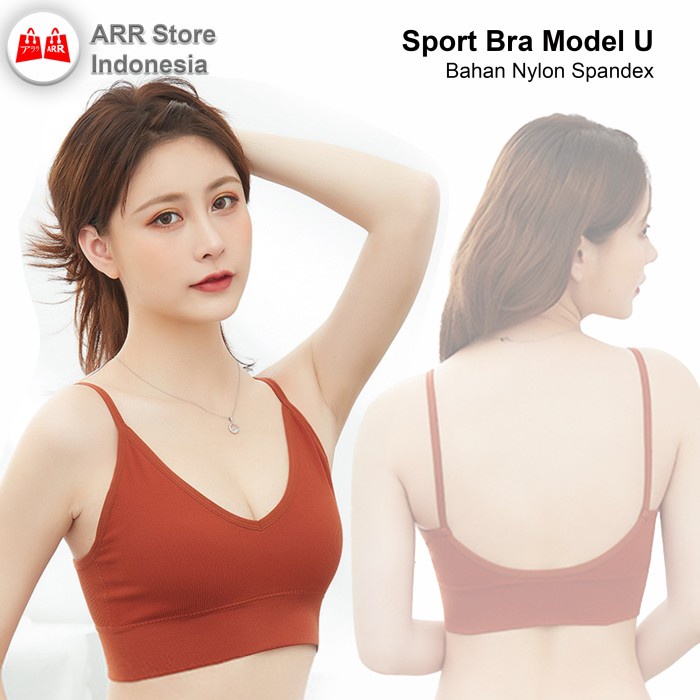 Bh Sport Bra Wanita Olahraga Senam Gym Fitness Alsize tanpa kawat