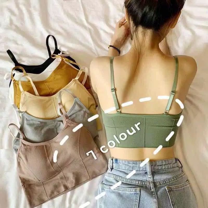 Bra Wanita Model One-Piece Bra Bralette Push Up dengan Bahan Nyaman dan Bergaya Korean Style