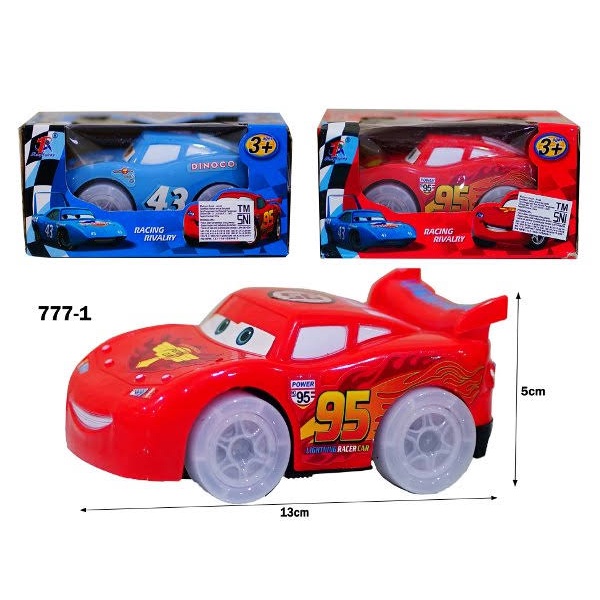 Mainan Mobil Cars Lighting McQueen / Mainan Mobil Baterai Nyala Dengan Lampu / Mainan Anak COWOK
