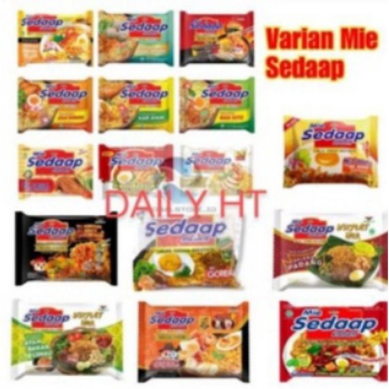 

Sedap Mie berbagai varian rasa