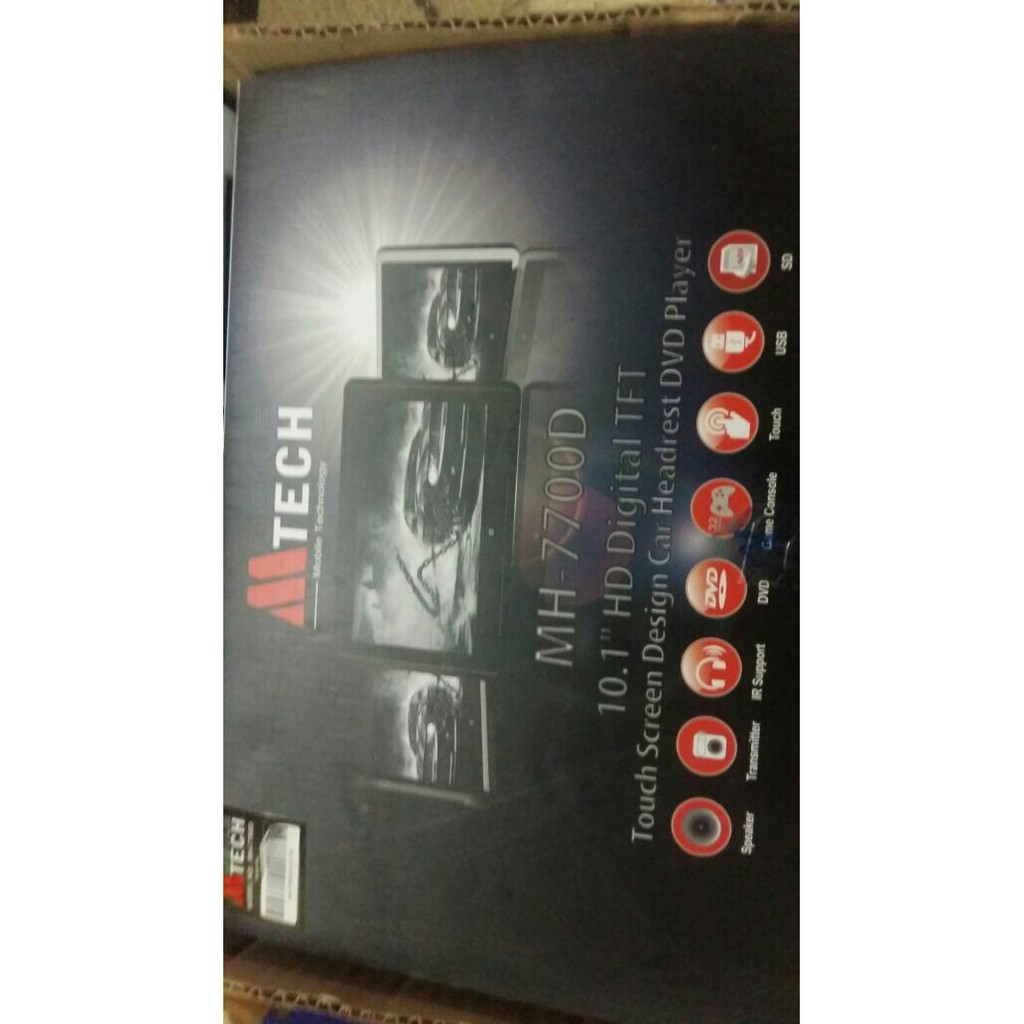 tv headrest mobil m tech mh-7700 D