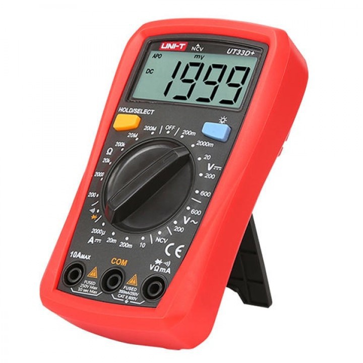 UNI-T UT-33D+ Palm Size LCD Pocket Digital Meter Multimeter