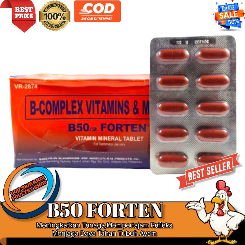 B 50 Forten Multivitamin Ayam laga Import