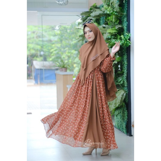 Alana vania gamis syari series terbaru by bermerks ori