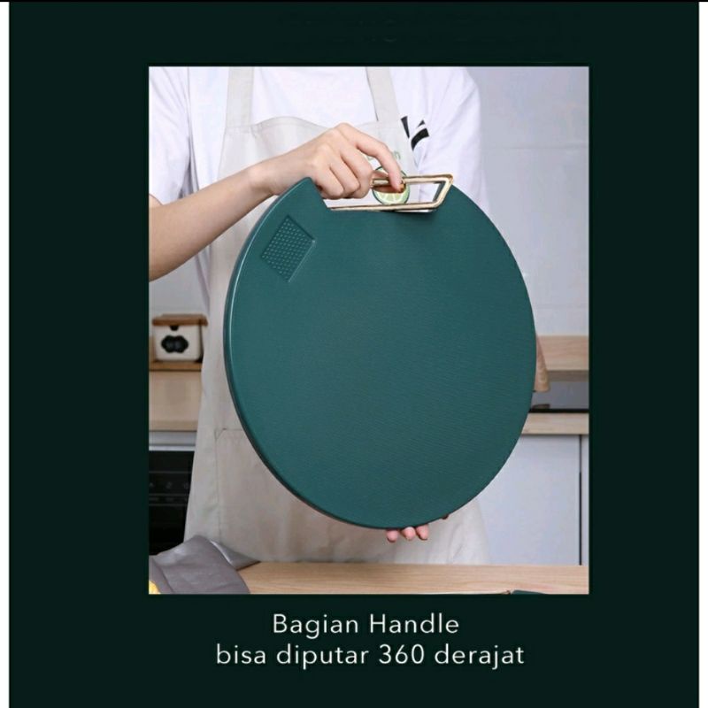 (VCM) Talenan PE Anti Jamur / CUTTING BOARD PREMIUM Dapur Hijau Emerald Kualitas Premium Tebal