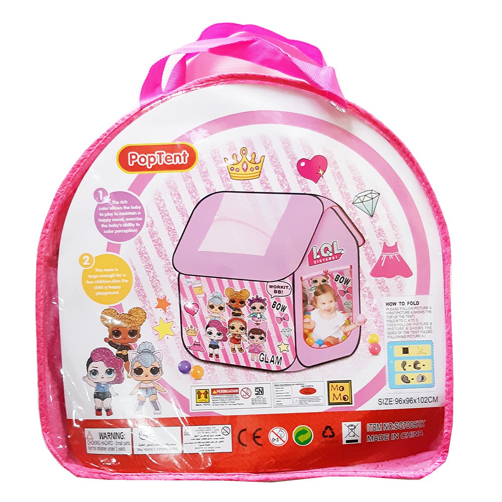 Tenda Bola  segi empat Hello kitty tenda bola  segi little 