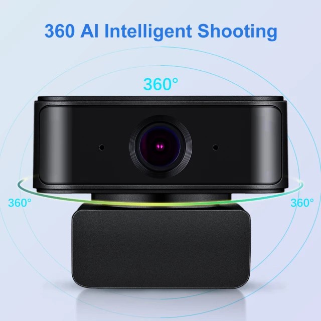 Camera Webcam Full HD 1080p Rotasi 360 derajat Auto Tracking with Mic