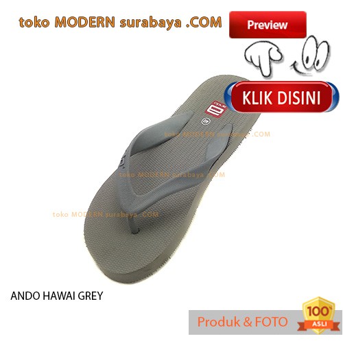 ANDO HAWAI GREY sandal jepit flat casual