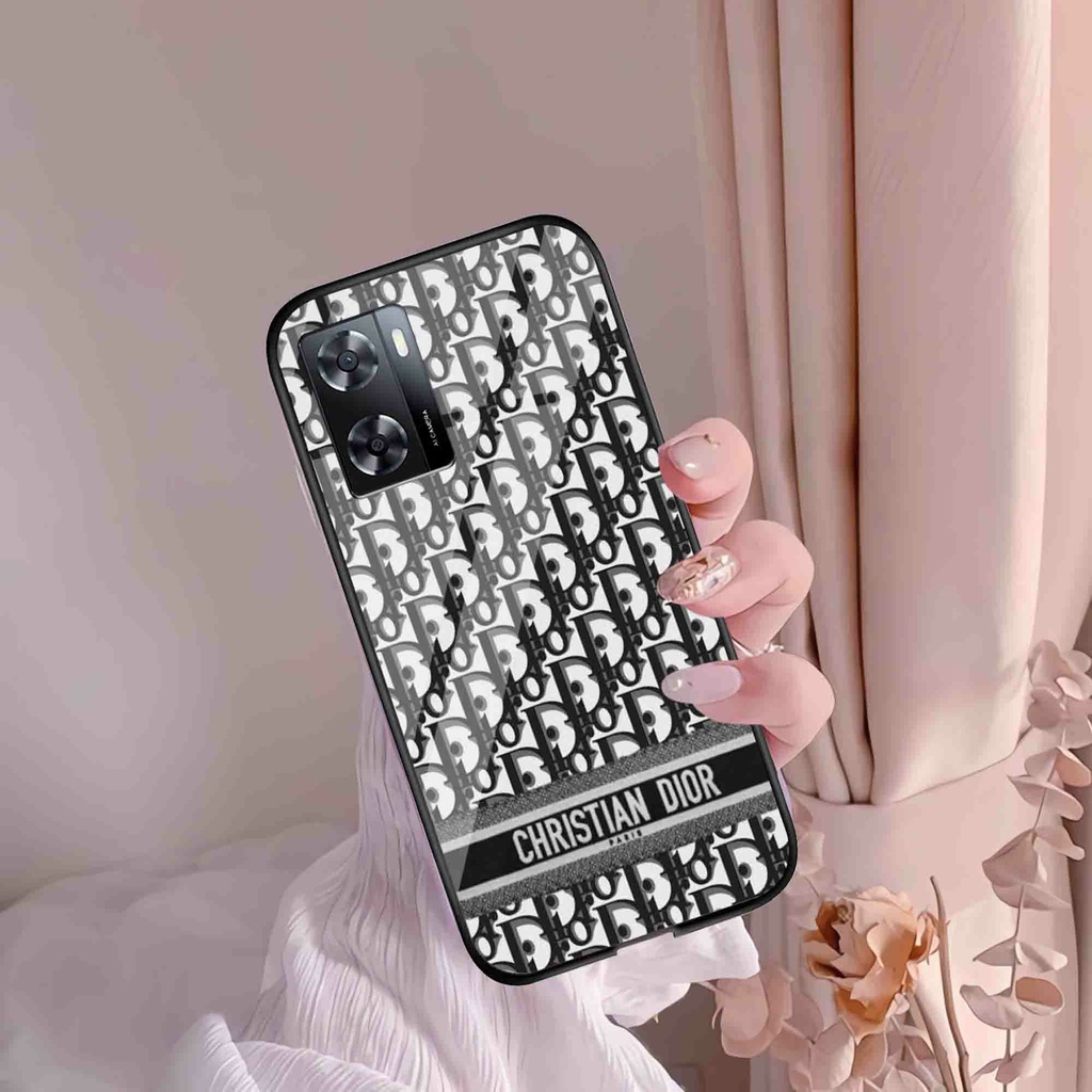 (GC 12 ) Softcase Kaca Oppo A57 A77s 2022 - Kesing Kaca Oppo A57 A77s 2022 - Case Cantik Oppo A57 A7