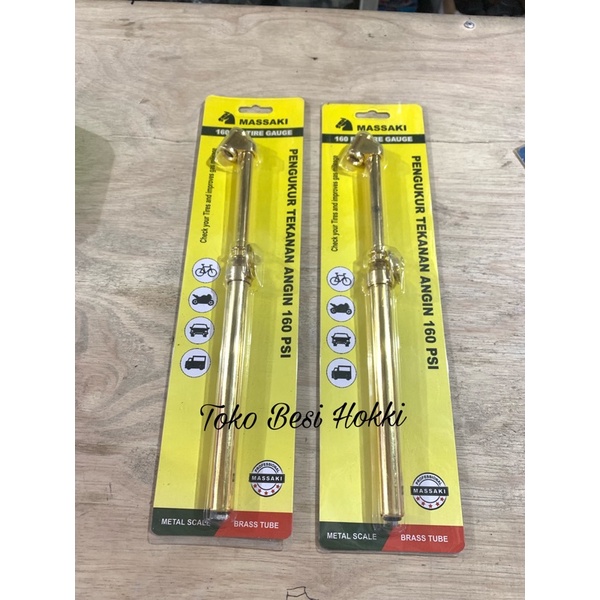 Pengukur Tekanan Angin 160PSI Massaki / 160PSI TIRE GAUGE