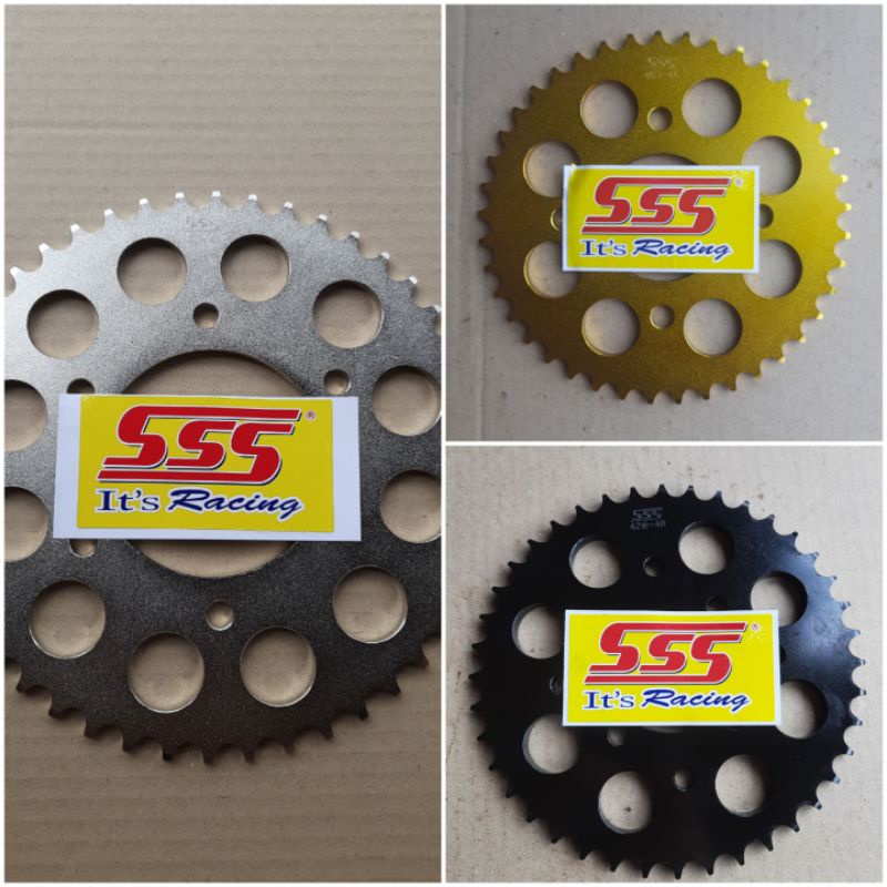 GEAR/GIR BELAKANG SSS RACING 415/428 UNTUK (NINJA-150/NINJA-R&RR/KLX150/D-TRACKER/CRF150/WR155/MEGA-