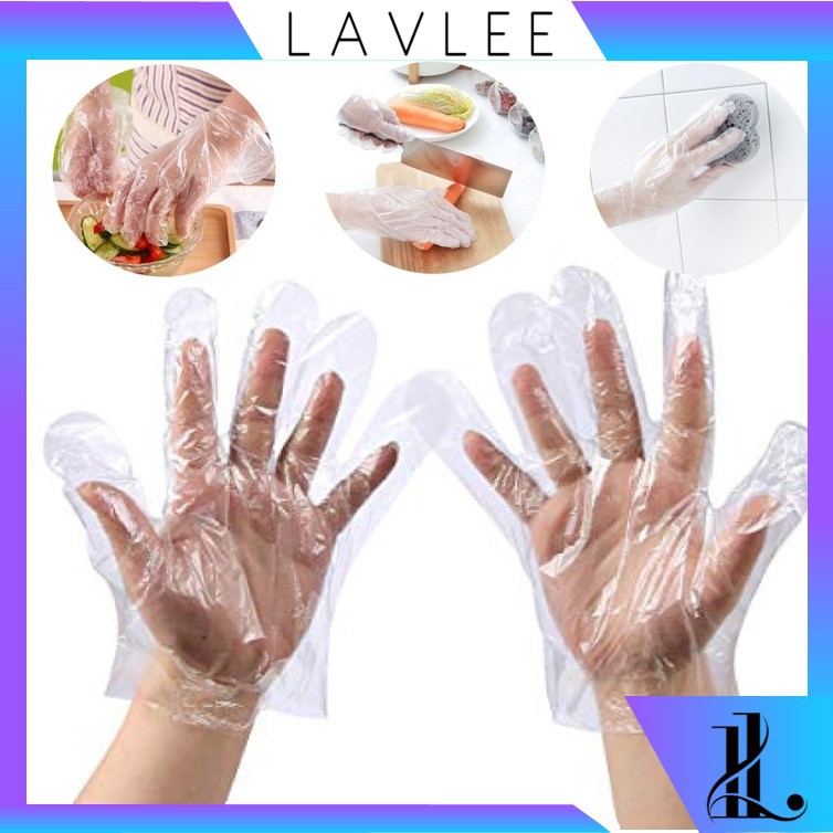 Jual {Lav F733 (100PCS/50PSG) Sarung Tangan Plastik Bening Steril