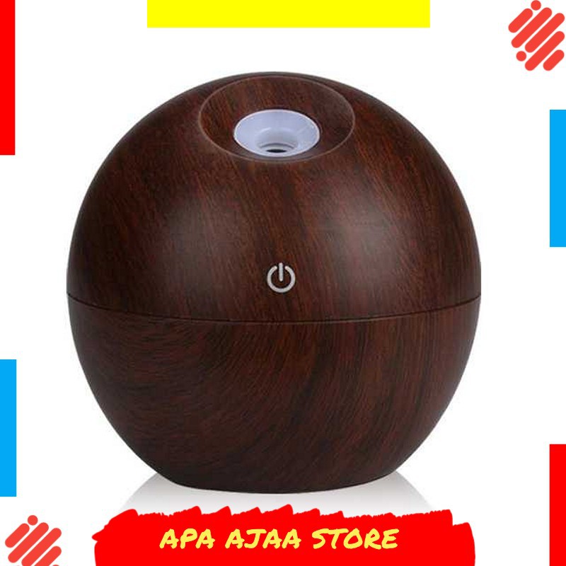 Termurah ! Taffware Car Mini Air Humidifier Desain Kayu 130ml - HUMI JKC01