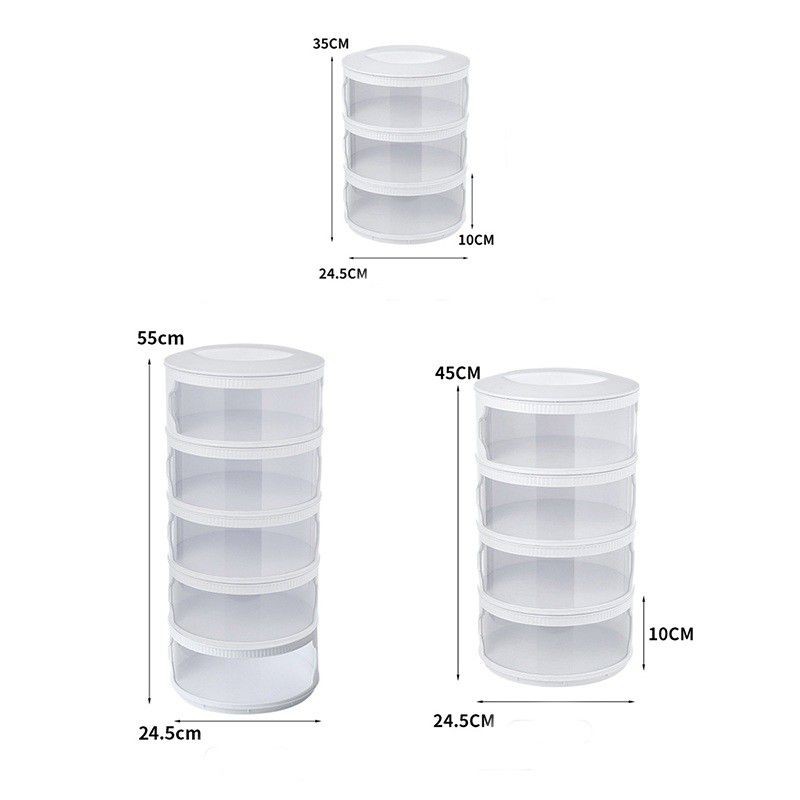 Tudung Saji 4 Susun Warna Putih