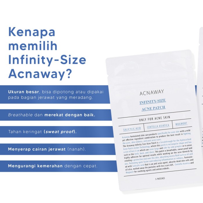 ACNAWAY Infinity Size Acne Patch / ACNAWAY Ultra Thin Acne Patch Day / ACNAWAY Patch / ACNAWAY Stubborn Acne Cream