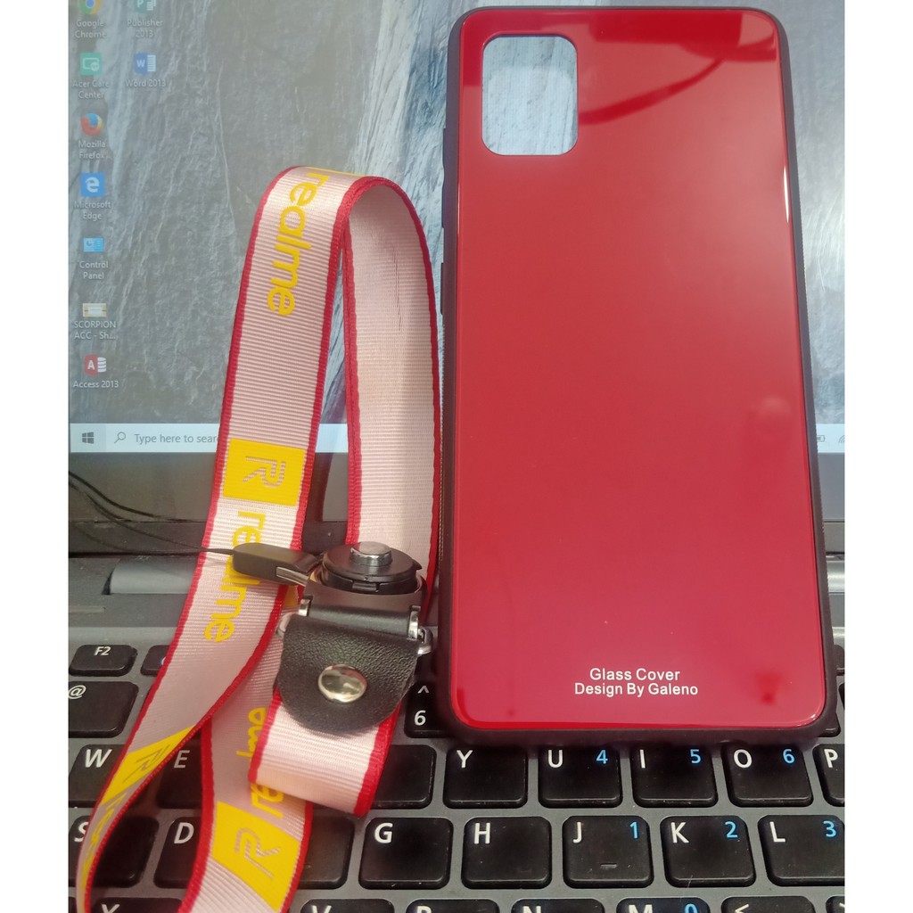 GLASS CASE IPHONE 7/8 PLUS TEMPERED BACKDOOR CASING PLUS TALI GANTUNGAN