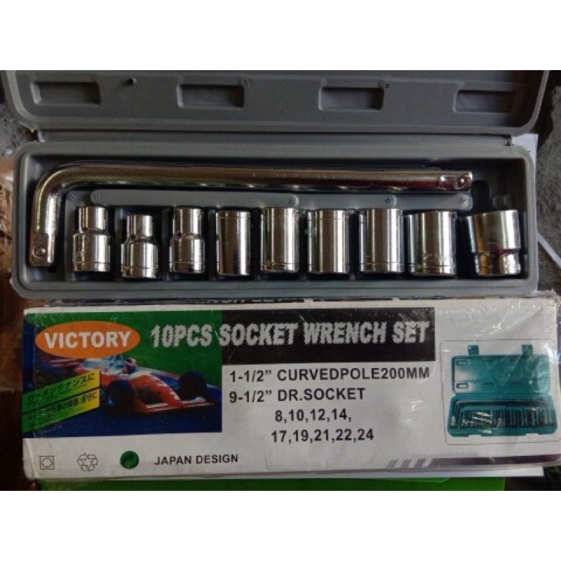 SOK 10 PCS VICTORY / KUNCI SOK 10 PCS VICTORY / SOCKET WRENCH