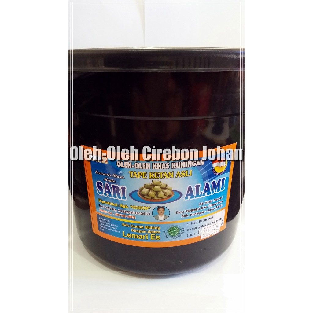 Tape Ketan Hijau Kuningan Ember Kecil