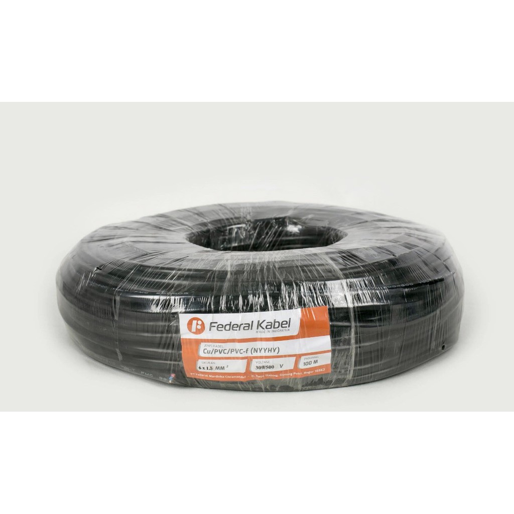 Kabel NYYHY /Serabut 6X1.5 6X1,5 Federal SNI @100 meter