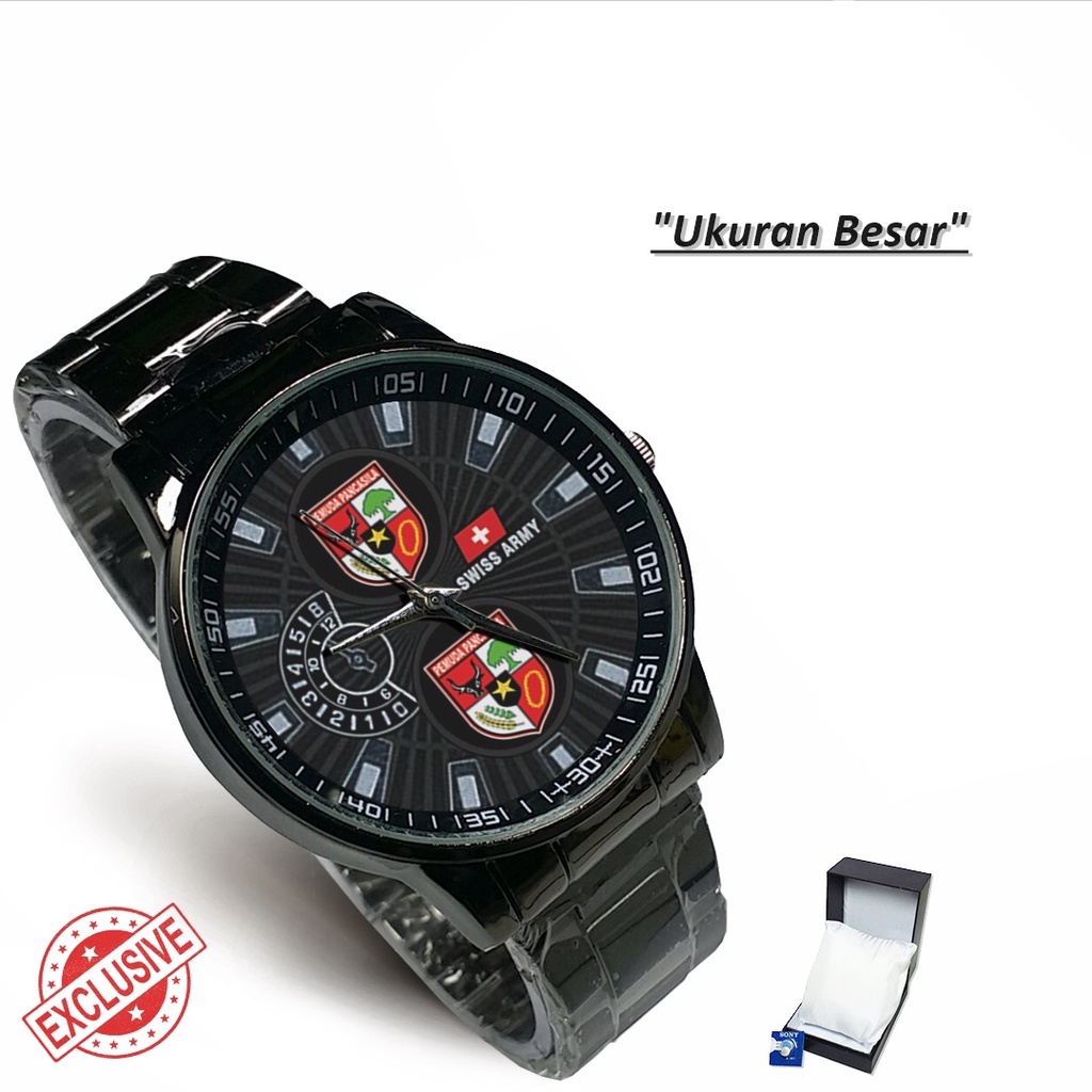 Jam Tangan Rantai Couple Logo PEMUDA PANCASILA (Cool)