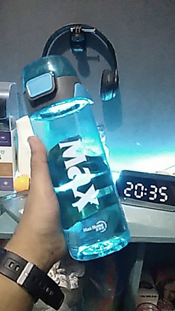 Botol Minum - Maxhome Bottle Plastic Hc5315 Black Blue Green // Botol Minum 780ml