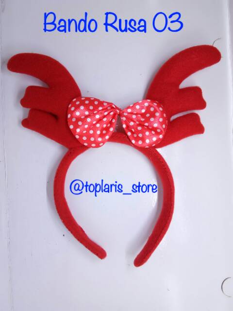 Bando Topi Santa Clause Natal Rusa Accessoris 01