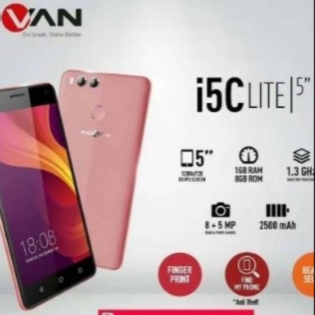 Advan I5c Lite 5 Inch Ips 4g Lte Fingerprint Ram 1gb Garansi Resmi Shopee Indonesia