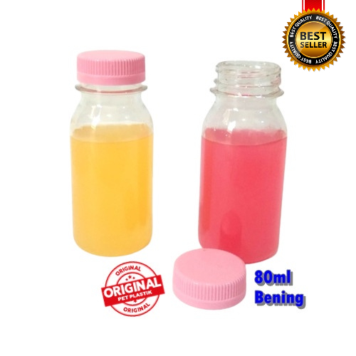 80ml botol jelly PET plastik botol sirup botol obat