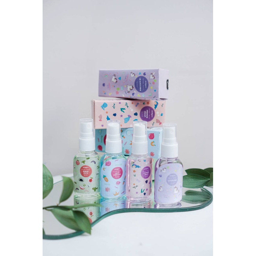 [BPOM] GEAMOORE BODYMIST PARFUM 30ML BODY MIST PARFUME LA UNICORN MY BUBBLE GUM PEACHY MATE MERMAID DREAM-3