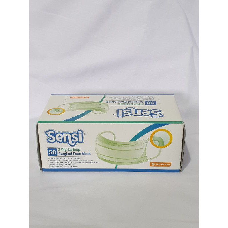 Masker Karet Sensi / Masker Sensi Earloop 3 Ply isi 50