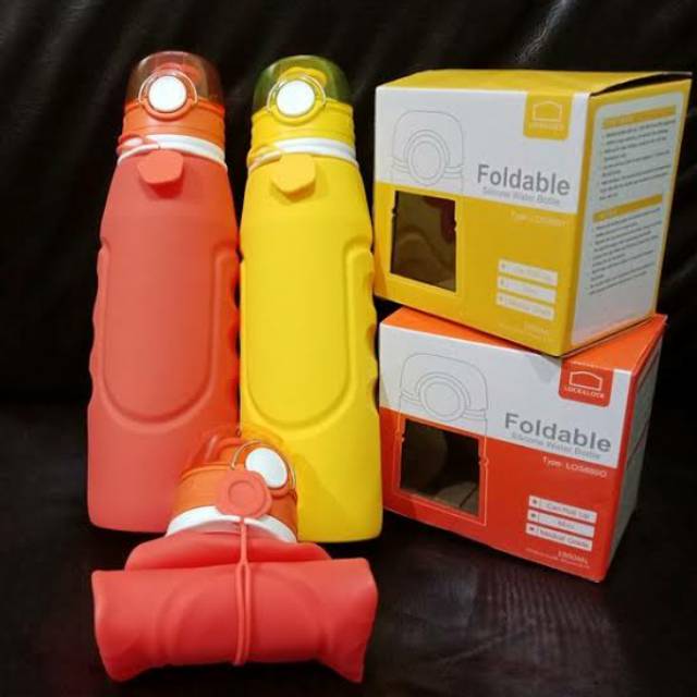 Tumbler / Botol minum / tempat minum lipat merk lock and lock