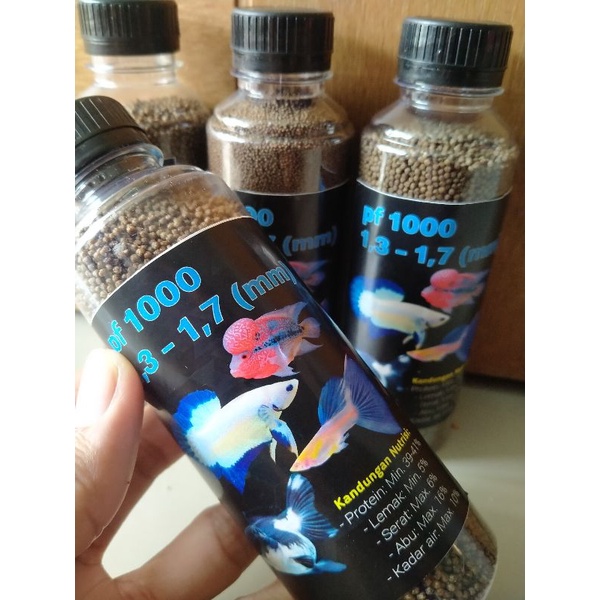 pellet ikan hias untuk pembesaran bibit ikan koi,koki,nila,gurame,lele,molly,platy