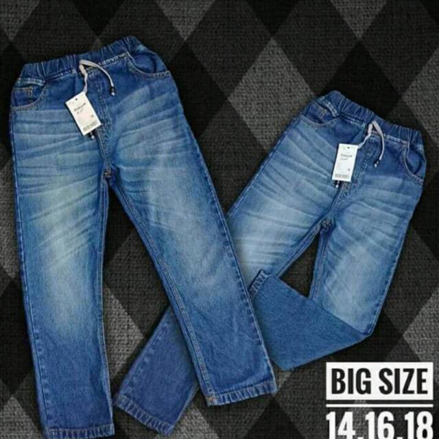  Celana  panjang  chino jeans anak  oshkosh  dark blue usia 4 5 